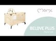 MOMI prenosna postelja Belove Plus, bež