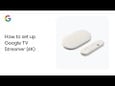 GOOGLE multimedijski predvajalnik TV Streamer 4K, bela