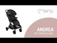 MOMI otroški voziček Andrea + dodatki, črna