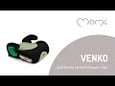 MOMI otroški avtosedež Venko, ISOFIX, i-SIZE, 135-150cm, siva-črna