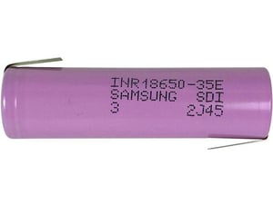 SAMSUNG Li-ion baterija 18650-35E s kontakti 3.7 V, 3500 mAh
