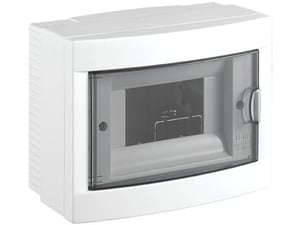 VIKO PANASONIC Hišna razdelilna omarica VIKO nadometna 6M bela-transparentno siva