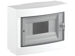 VIKO PANASONIC Hišna razdelilna omarica VIKO nadometna 8M bela-transparentno siva