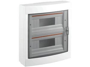 VIKO PANASONIC Hišna razdelilna omarica VIKO nadometna 24M bela-transparentno siva