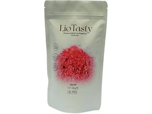 LIOVIT liofiliziran jagodni prah s praženimi mandlji in vanilijo LioTasty, 100 g, slajeno s sladilom