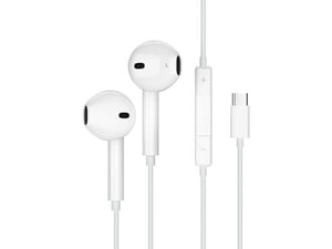 JELLICO žične slušalke z mikrofonom EP2A, bela