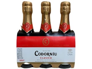 CODORNIU peneče vino Cava Classico Brut  3-pack 0,20 l