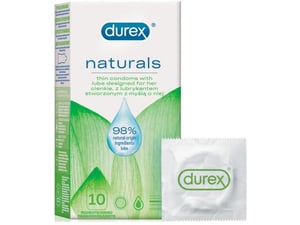 DUREX CONDOMS Kondomi Durex Naturals 10/1