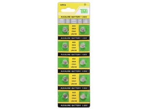 KITAJC Gumbne baterije LR41 tudi AG3, 192, 384, 392A, G3, CX41, L736, LR736, SR41, SR41W ali V3GA - paketek 10 kosov