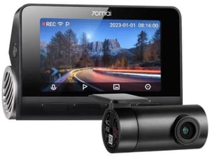 70MAI avto kamera A810 4K + vzvratna kamera R12, črna