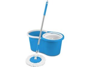 ESPERANZA mop spin vedro z ožemalnikom + palica z držalom in krpo, MOP-EHS005