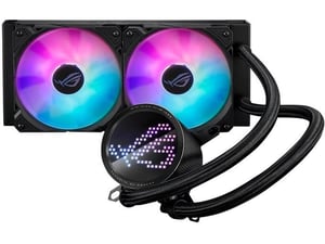 ASUS ROG Ryuo III 240 ARGB vodno hlajenje za procesor z Asetek 8. generacijo rešitve za črpalko, Anime Matrix LED zaslonom 90RC00J1-M0UAY0