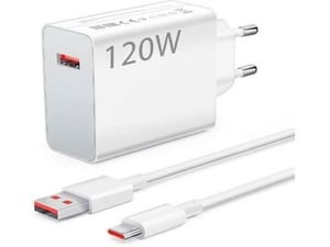 XIAOMI polnilec Turbo Charger MDY-13-EE 120W s kablom Type C 6A - bel (Bulk)