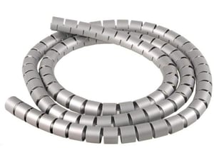 MACLEAN špirala za vezanje kablov MCTV-676S srebrna