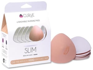 CACHE COEUR pralne blazinice za dojenje Slim, 6 kos