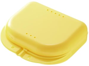 MEDIBLINK posodica za zobni aparat S rumena M041