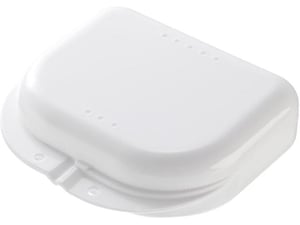 MEDIBLINK posodica za zobni aparat S bela M040