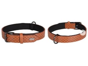 FLAMINGO ovratnica za psa Patti, rjava, 47-57cm, širina 30mm