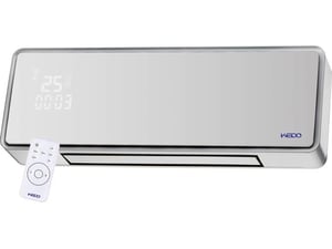 KEDO grelec keramični stenski z upravljalcem, belo steklo, WI-FI, 2000W