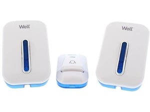WELL zvonec brezžični, 220V, domet 150m, 2x sprejemnik