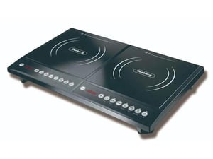 ROSBERG indukcijska kuhalna plošča R51445JD, dvojna, 4000W, črna