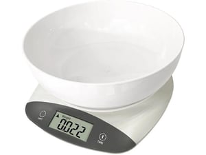 ROSBERG tehtnica kuhinjska digitalna R51651Q, z posodo, do 5kg