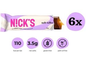NICKS mlečna čokolada s karamelnim polnilom Soft Toffee 6 x 28g