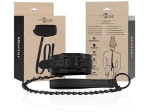 INTENSE FETISH Ovratnica S Povodcem Vegan Leather