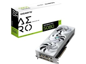 GIGABYTE grafična kartica GeForce RTX 5080 AERO OC SFF 16GB GDDR7, GV-N5080AERO OC-16GD
