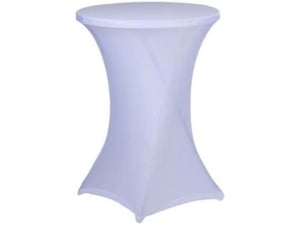 ALPINA prevleka za barsko mizo, 90cm, bela