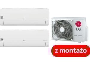 LG klimatska naprava z montažo dvojček Special EC MU2R17.U13 + S12EC.NSJS + S09EC.NSJS, 3.5 kW + 2.5 kW
