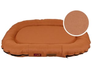 TRAMP pasja postelja VIP z zaščito proti komarjem, 120 x 85 cm, svetlo rjava