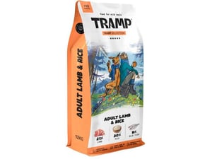 TRAMP briketi za odrasle pse z jagnjetino in rižem Selection Adult, 3 kg