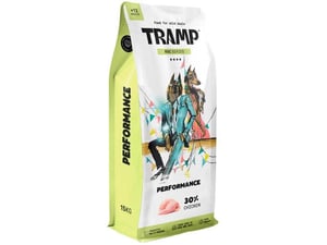 TRAMP briketi za aktivne pse z dehidriranim piščancem Roc Performance, 15 kg