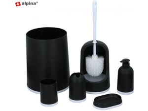 ALPINA komplet za WC 6v1, črna