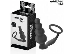 ADDICTED TOYS COCK Erekcijski ObroČek Z Analnim Čepom Addicted Toys 5