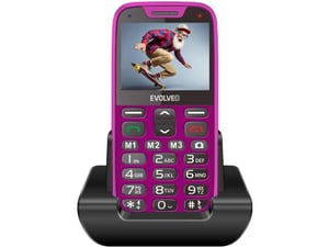 Evolveo Easyphone XR telefon na tipke za starejše - roza
