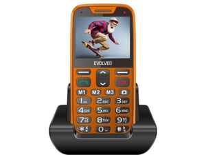 Evolveo Easyphone XR telefon na tipke za starejše - oranžen