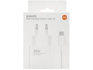 XIAOMI hišni polnilec MDY-16- EF USB A 33W s kablom Type C  3A - bel (EuBlister)