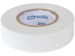 ELMARK izolirni trak, 20 m x 19 mm x 0.15 mm, bela