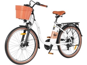 DYU mestno električno kolo DYU C6 PRO 26-palčno, bela