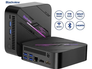 BLACKVIEW Blackview MP100 PRO namizni mini računalnik, Windows 11 PRO, Intel®Alder Lake i9, 16GB (32GB) +1TB SSD, WiFi 6
