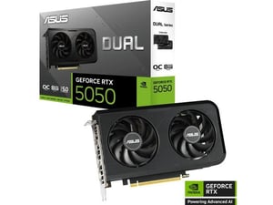 ASUS grafična kartica Dual GeForce RTX 5050 OC 8GB GDDR6, DUAL-RTX5050-O8G