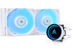 CHIEFTEC vodno hlajenje za Intel/AMD procesorje Iceberg 240mm A-RGB, bel, CLC-240-RGB-W