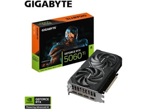 GIGABYTE grafična kartica Windforce MAX OC, GeForce RTX 5060 Ti, 16GB, GDDR7, GV-N506TWF2MAX OC-16GD
