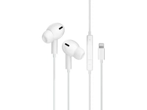 JELLICO žične ušesne slušalke z mikrofonom EP3A, bela