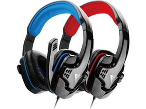 XPLORE naglavne žične gaming slušalke X9 XP5672, črna/rdeča