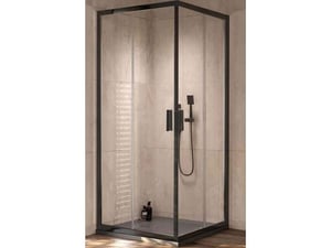 KOLPA-SAN kotna tuš kabina Venus Q 90 B/1, črna