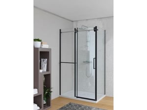 KOLPA-SAN kotna tuš kabina Virgo TK 120X90/K, črna