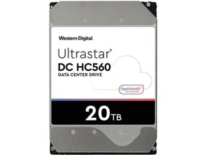 WD 3,5" HDD vgradni trdi disk Ultrastar DC HC560/20 TB/SATA III 6 Gb/s/WUH722020BLE6L4